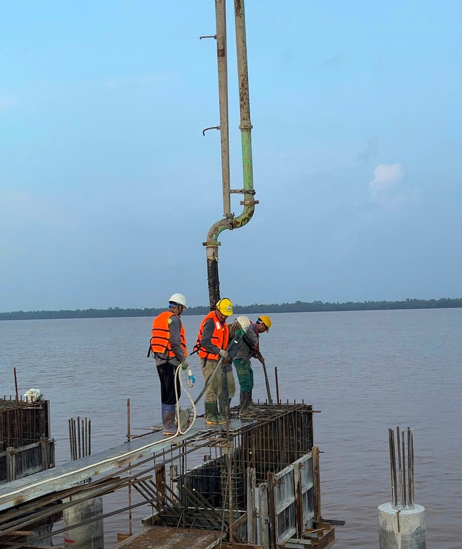 Công ty Hữu Thành đẩy nhanh tiến độ thi công Dự án Long Phú